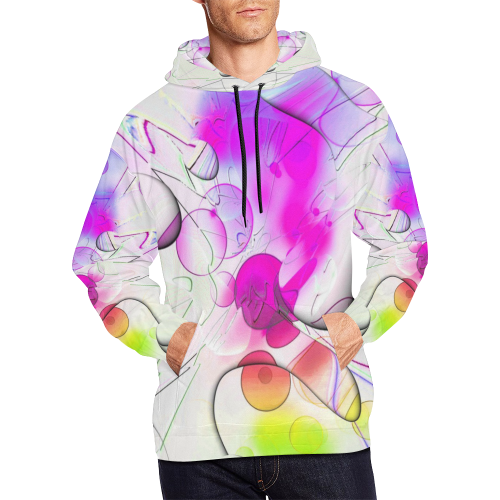 Galerie Popart by Nico Bielow All Over Print Hoodie for Men/Large Size (USA Size) (Model H13)