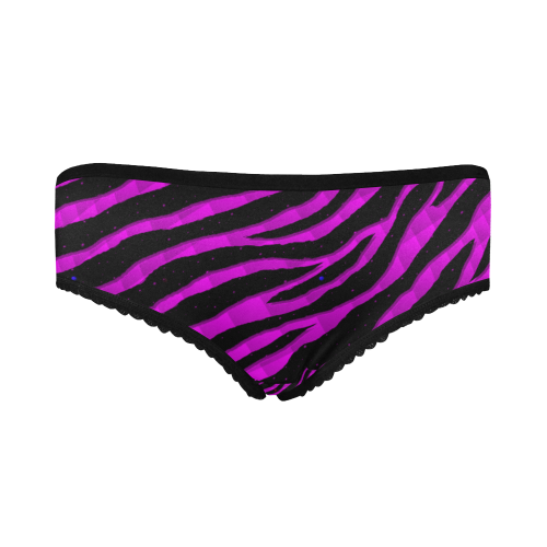 Ripped SpaceTime Stripes - Pink Women's All Over Print Classic Briefs (Model L13)