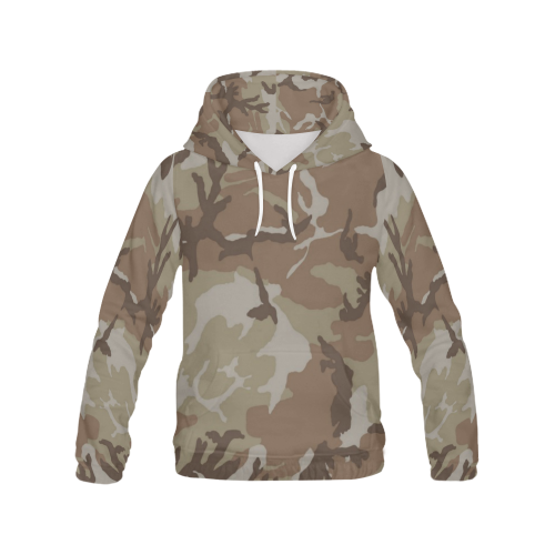CAMOUFLAGE-DESERT 2 All Over Print Hoodie for Men (USA Size) (Model H13)
