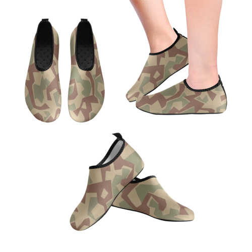 Bulgarian 1951 Splinter camouflage Men's Slip-On Water Shoes (Model 056)