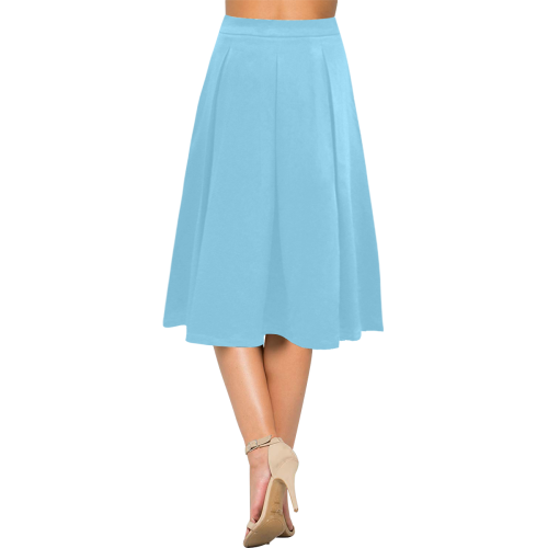 color baby blue Aoede Crepe Skirt (Model D16)