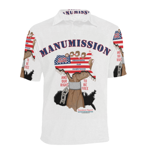 Manumission  S/S Pullover Shirt Men's All Over Print Polo Shirt (Model T55)