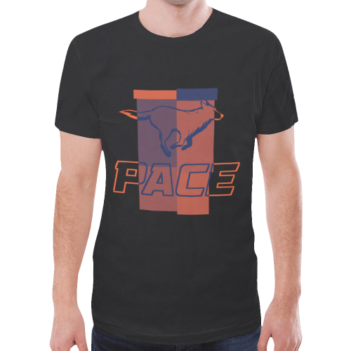 PACE Mens Checkered T-shirt New All Over Print T-shirt for Men (Model T45)