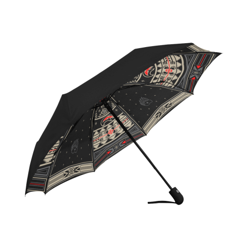 Bear Spirit Black Anti-UV Auto-Foldable Umbrella (Underside Printing) (U06)