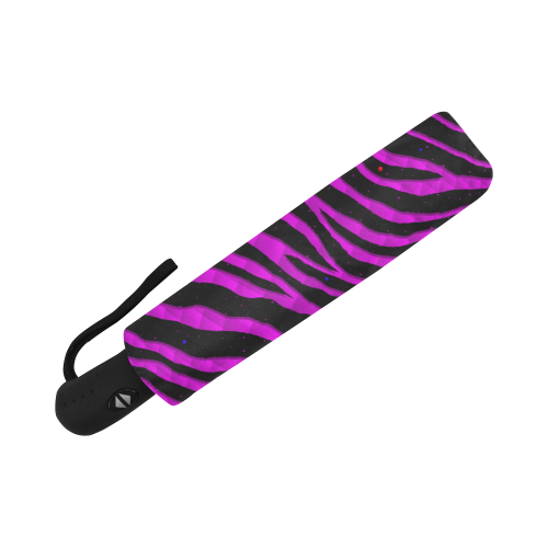 Ripped SpaceTime Stripes - Pink Auto-Foldable Umbrella (Model U04)