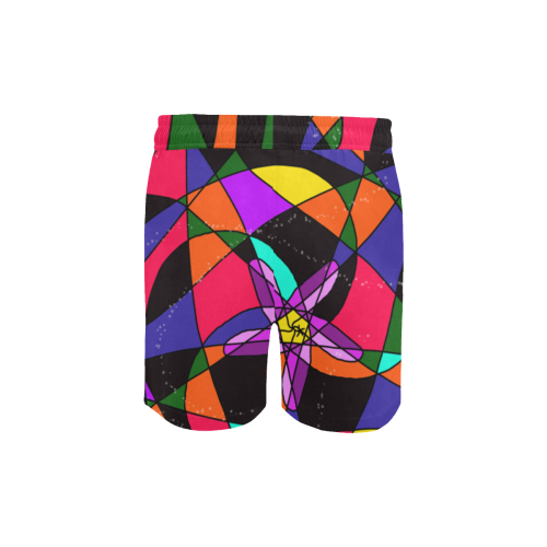 Abstract Design S 2020 Men's Mid-Length Swim Shorts (Model L39)