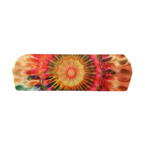 Magic Fractal Flower - Psychedelic Magenta Red Pencil Pouch/Small (Model 1681)