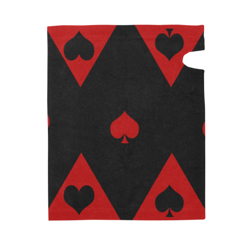 Las Vegas Black Red Play Card Shapes Mailbox Cover