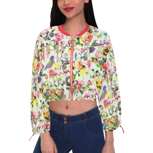 Everything Cropped Chiffon Jacket for Women (Model H30)