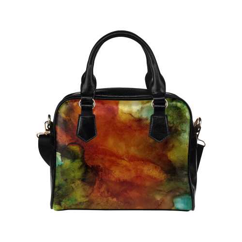 Abstract#7 Shoulder Handbag (Model 1634)