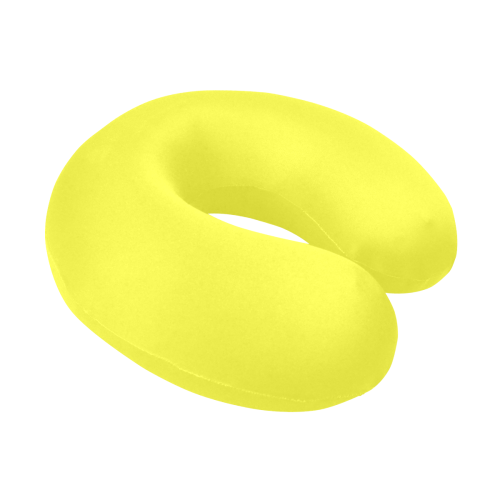 color maximum yellow U-Shape Travel Pillow