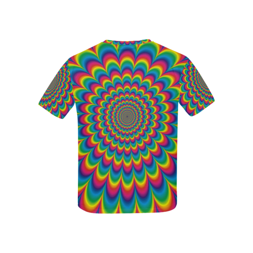 Crazy Psychedelic Flower Power Hippie Mandala Kids' All Over Print T-shirt (USA Size) (Model T40)