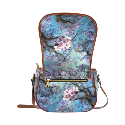 Cherry Blossoms Saddle Bag/Large (Model 1649)