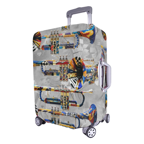 Juleez Trumpet Print Luggage Cover Luggage Cover/Large 26"-28"