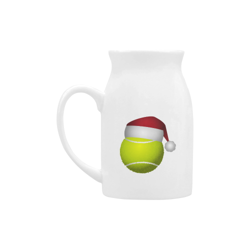 Santa Hat Tennis Ball Christmas Milk Cup (Large) 450ml