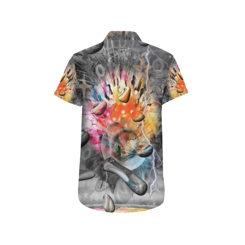 Space of Colors by Nico Bielow Men's All Over Print Short Sleeve Shirt (Model T53)