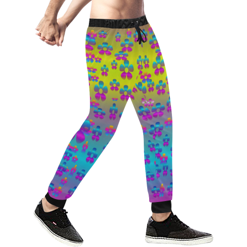 flowers in the most beautiful sunshine Men's All Over Print Sweatpants (Model L11)
