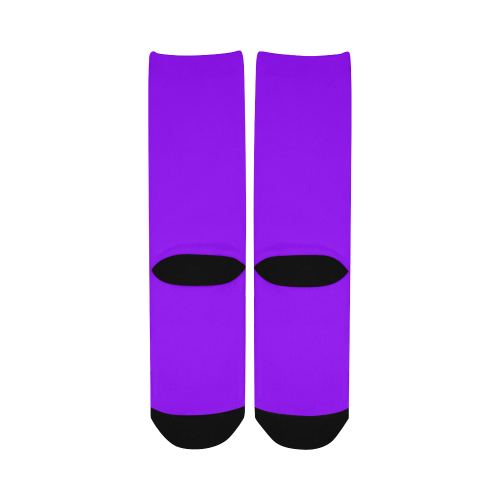 color electric violet Women's Custom Socks
