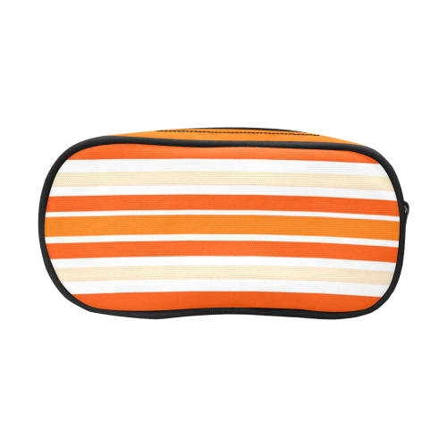 Bright Orange Stripes Pencil Pouch/Large (Model 1680)