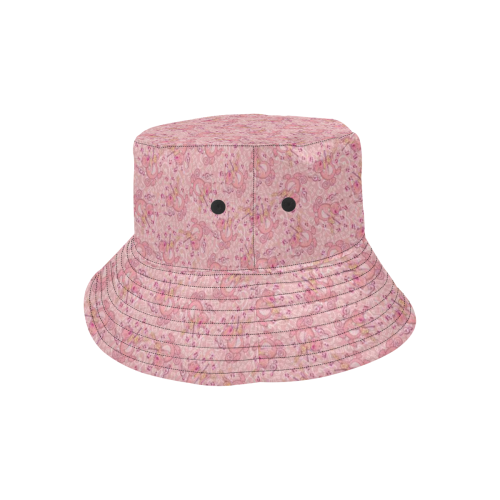 Cat with Violin Pattern All Over Print Bucket Hat for Men