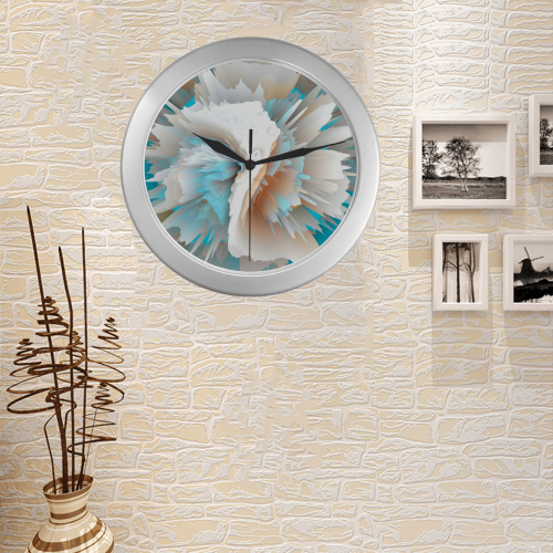 195559 Silver Color Wall Clock