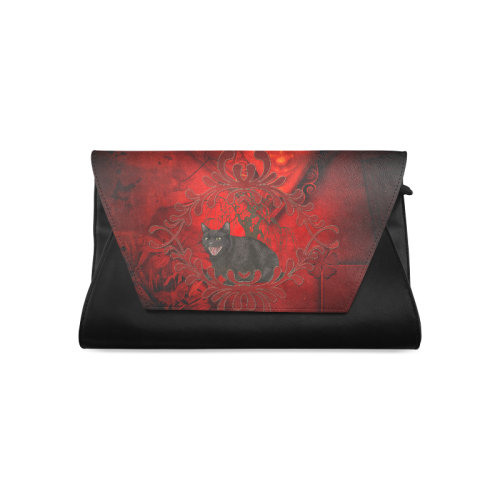 Funny angry cat Clutch Bag (Model 1630)