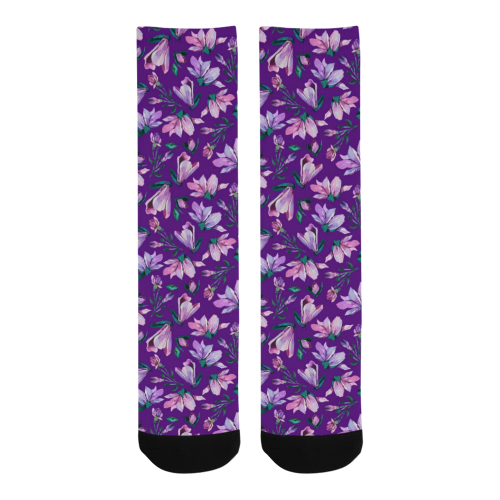 Purple Spring Men's Custom Socks