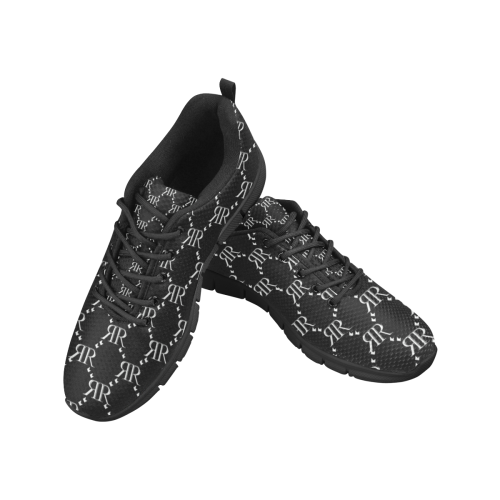 Rivera Royale Bevel on Black Men's Breathable Running Shoes/Large (Model 055)