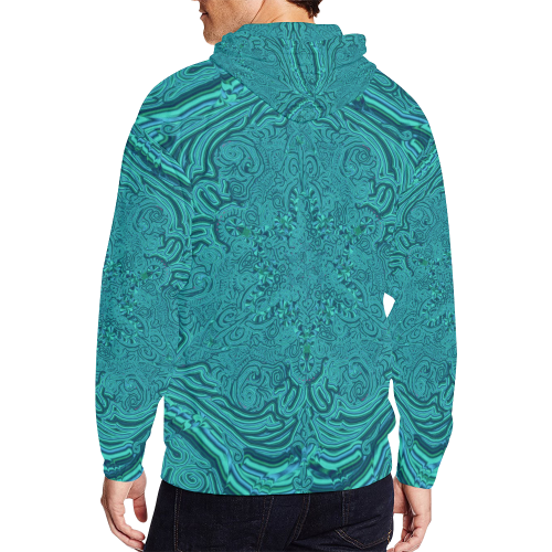 labyrinthe 2 All Over Print Full Zip Hoodie for Men (Model H14)