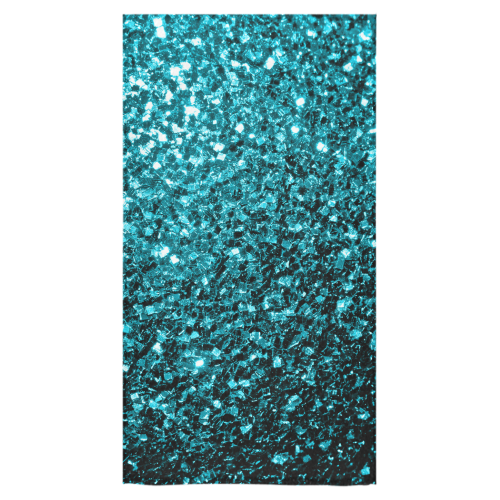 Beautiful Aqua blue glitter sparkles Bath Towel 30"x56"