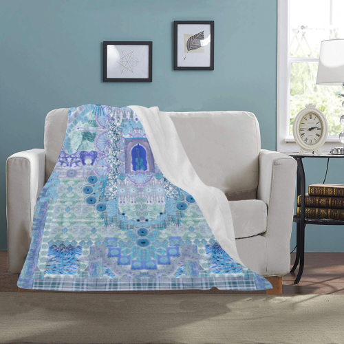 fiesta blue Ultra-Soft Micro Fleece Blanket 30''x40''