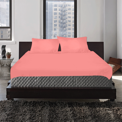 color light red 3-Piece Bedding Set