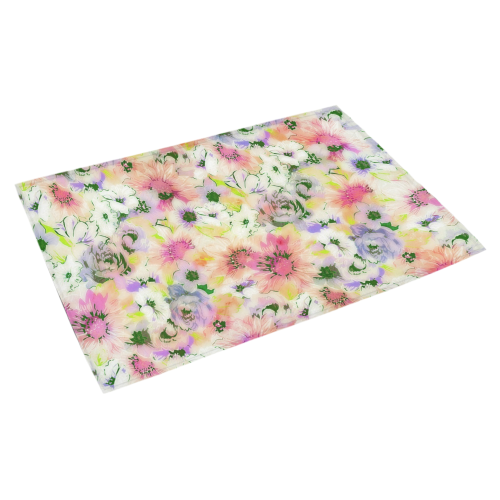 pretty spring floral Azalea Doormat 30" x 18" (Sponge Material)