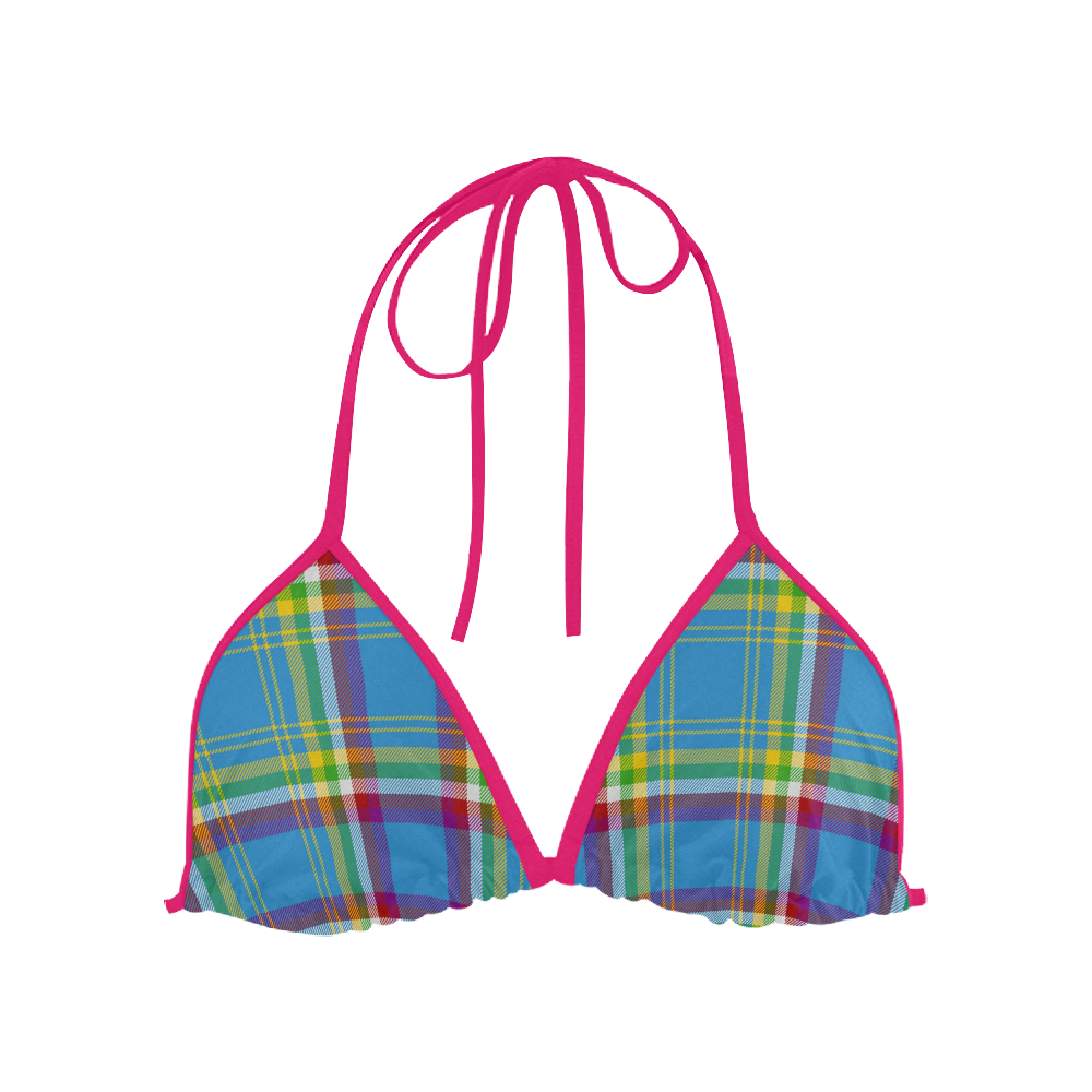 Yukon Tartan Custom Bikini Swimsuit Top ID D2935264