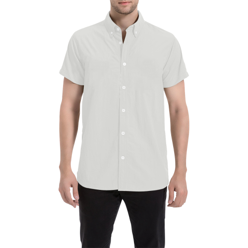 color platinum Men's All Over Print Short Sleeve Shirt (Model T53)