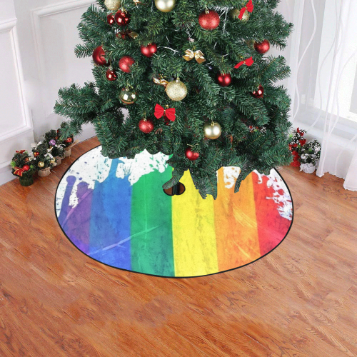 Rainbow by Nico Bielow Christmas Tree Skirt 47" x 47"