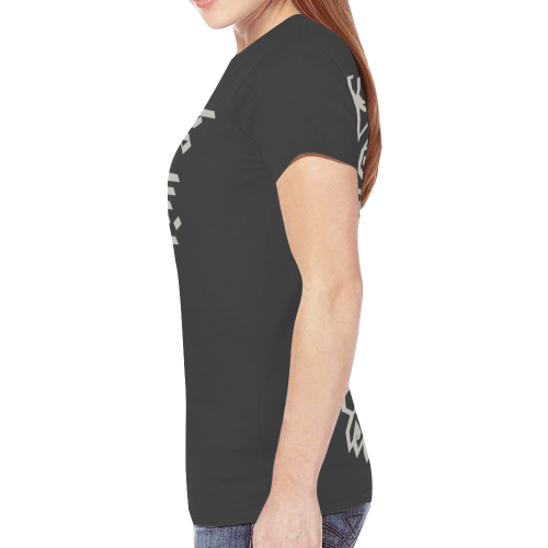 Artsy Vintage Skull - Be Wild Forever 1 New All Over Print T-shirt for Women (Model T45)