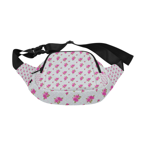 Roses and Pattern 1B by JamColors Fanny Pack/Small (Model 1677)