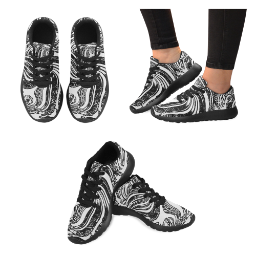 White Wash Women’s Running Shoes (Model 020)