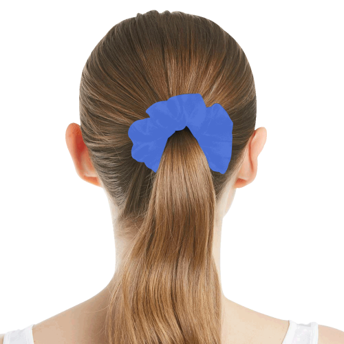 color royal blue All Over Print Hair Scrunchie