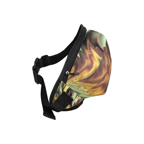 fractal waves E by JamColors Fanny Pack/Large (Model 1676)