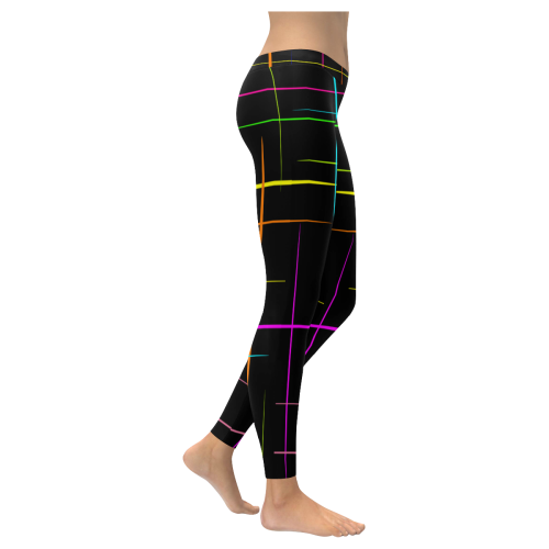 colorhappens Women's Low Rise Leggings (Invisible Stitch) (Model L05)