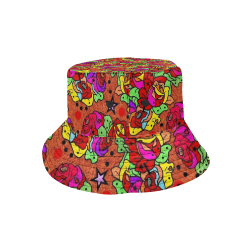 Rose Popart by Nico Bielow All Over Print Bucket Hat
