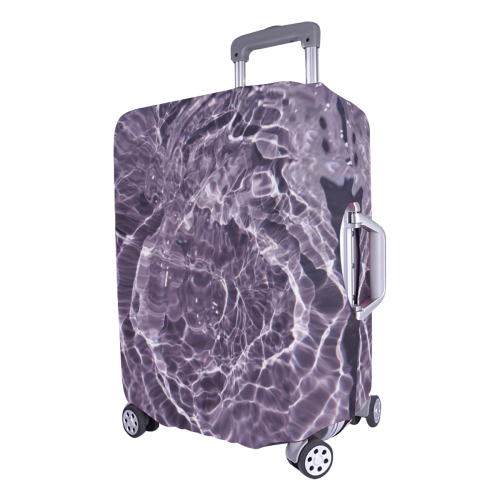 Lilac Bubbles Luggage Cover/Large 26"-28"