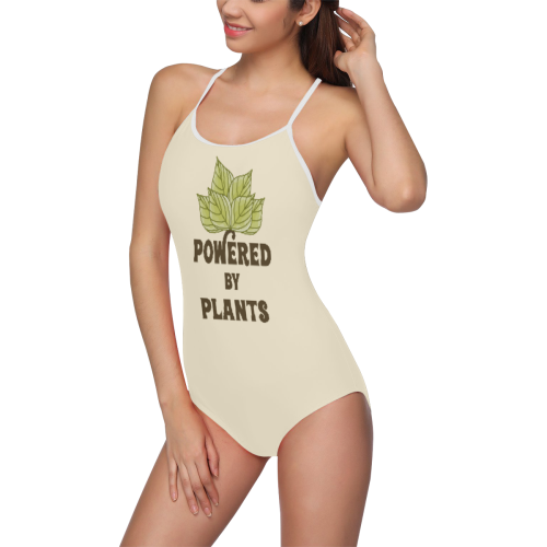 Powered by Plants (vegan) Strap Swimsuit ( Model S05)
