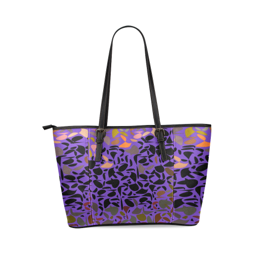 zappwaits art 2 Leather Tote Bag/Small (Model 1640)