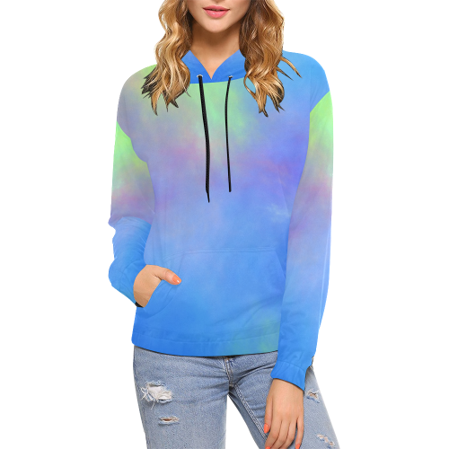 It's a Beautiful Day All Over Print Hoodie for Women (USA Size) (Model H13)