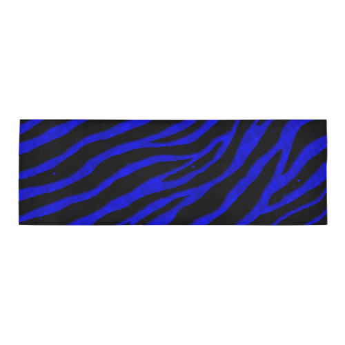 Ripped SpaceTime Stripes - Blue Area Rug 9'6''x3'3''
