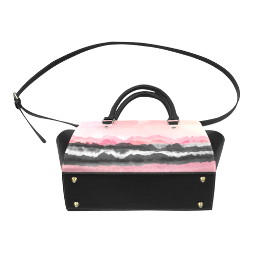 pink mountains Classic Shoulder Handbag (Model 1653)