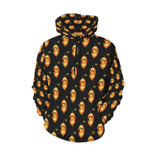 Happy Halloween All Over Print Hoodie for Men/Large Size (USA Size) (Model H13)